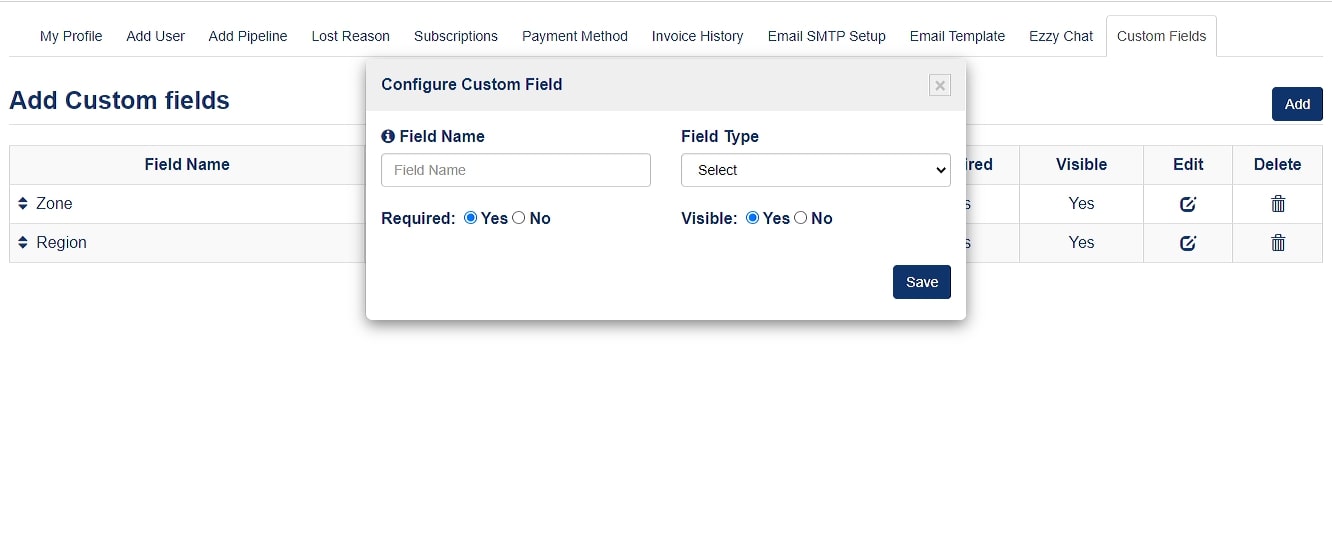 Customize data required when creating a deal